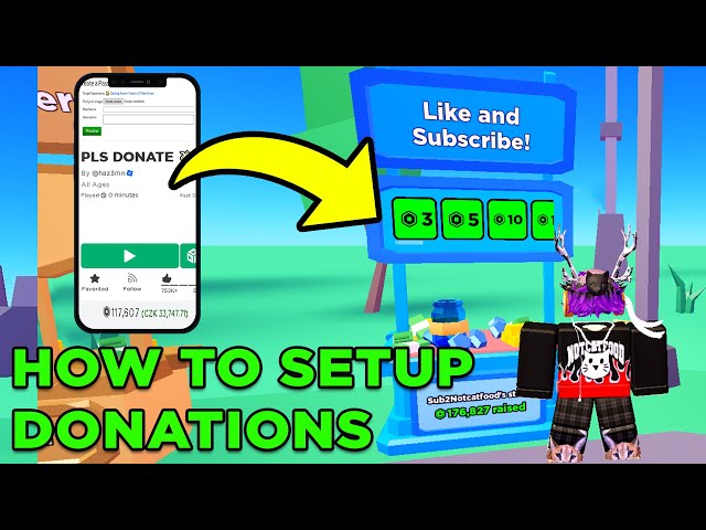How to Play Pls Donate on Roblox Mobile - iPhone & Android - Setup Pls  Donate Stand - 2023 