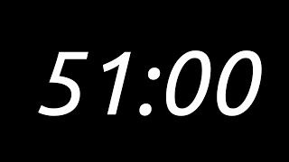 51 min timer countdown with alarm sound effect