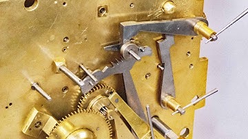 READ Repairs #003 Part VII Making a new quarter rack latch spring and other repairs - 3 train clock