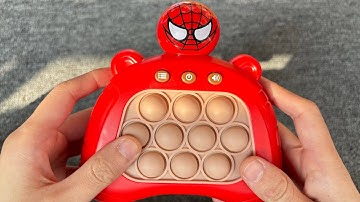 Spiderman Pop It Game Unboxing And Review 2024 - Good Satisfying Electric Game Console Fidget Toy