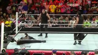 Seth Rollins betrayals Shield Raw 2 6 14