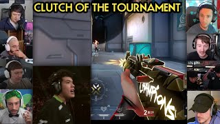Valorant Streamers React To LOUD ERDE UNREAL 1v4 Clutch vs NRG At VCT Champions Update
