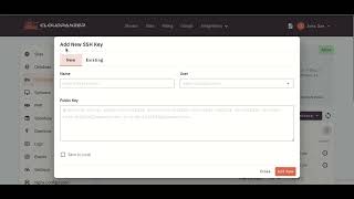 How to add SSH Keys  through Cloudpanzer