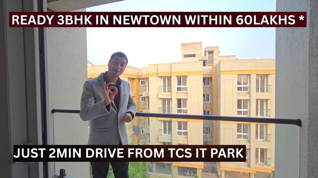 ГОТОВЫЕ 3-КОМНАТНЫЕ КВАРТИРЫ В НЬЮТАУНЕ, КАЛЬКУТТА, В ПРЕДЕЛАХ 60 ЛАКХОВ НА 4-ПОЛОСНОМ ШОССЕ 📞810...