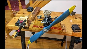 Drone Diesel model airplane engine from 1947.  Running 75 years later.