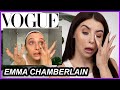 COPYING EMMA CHAMBERLAIN'S VOGUE MAKEUP TUTORIAL!