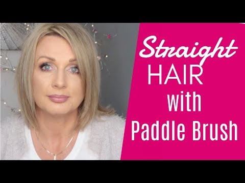 How To - Straight Hair With a Paddle Brush