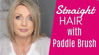 How To -  Straight Hair With a Paddle Brush