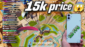 cmf phone 1 bgmi test 120 fps 😱  | update 3.7 with fps metar