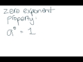 Properties of Exponents and Reciprocals