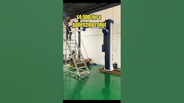 Palletizing robot.#spraying #automobile #machine #industrial #robot #manufacturing #palletizing