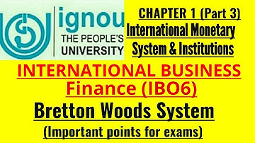 IGNOU- MISSION 70 %: M.COM IBO 6 CHAPTER 1 (PART 3) JUNE\DECEMBER TEE EXPECTED Q&A