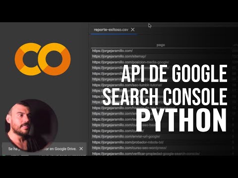 Usar el API Google Search Console con Python y Colab - YouTube