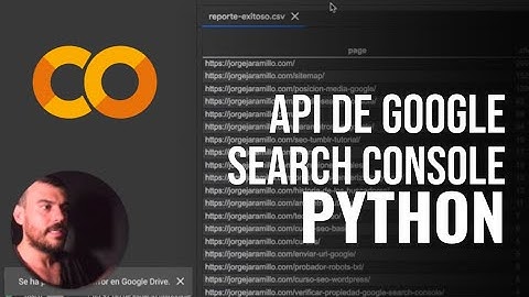 Usar el API Google Search Console con Python y Colab