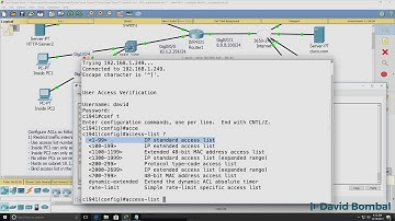 Cisco CCNA Packet Tracer Ultimate labs: ACL Lab 1 (access lists): Answers to the lab (Part 1).