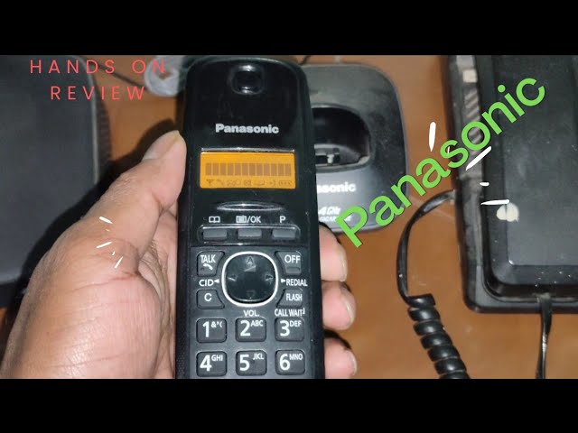 Panasonic Digital Cordless Phone (Intercom) KX-TG1611FX Unboxing, Setup and  Configuration. 