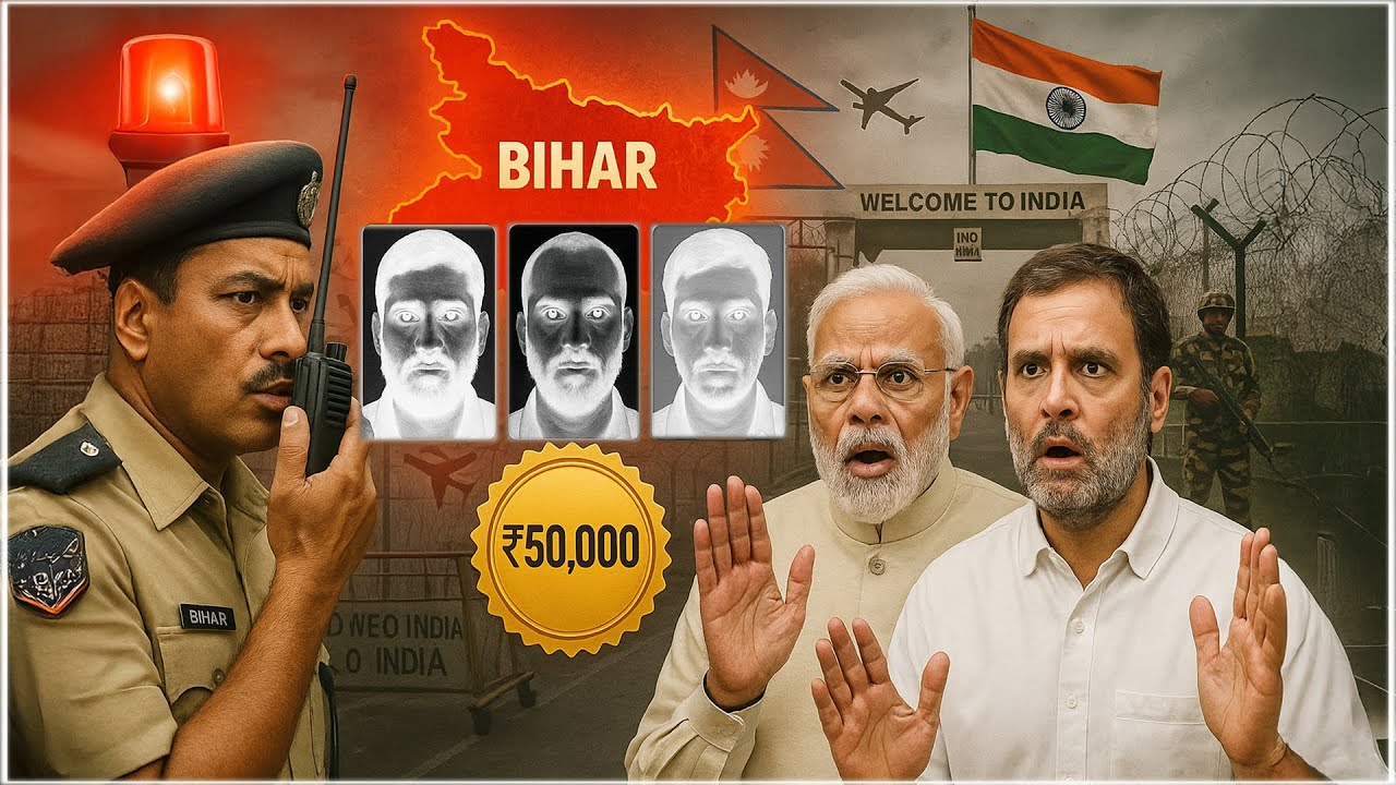 Bihar High Alert: 3 Pakistani Terrorists Enter via Nepal | Modi & Rahul Shocked