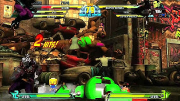 MARVEL vs.CAPCOM 3 play movie#1 -X 23, Akuma, She-HULK,