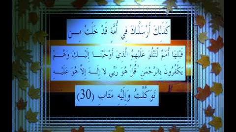 القرآن الكريم سورة الرعد الأية 30 قراءة السديس.wmv