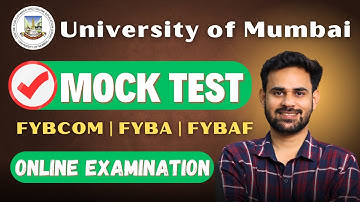 MOCK Test Link 2024 | IDOL/CDOE Mumbai University | FYBCOM, FYBA, FYBAF Semester 1
