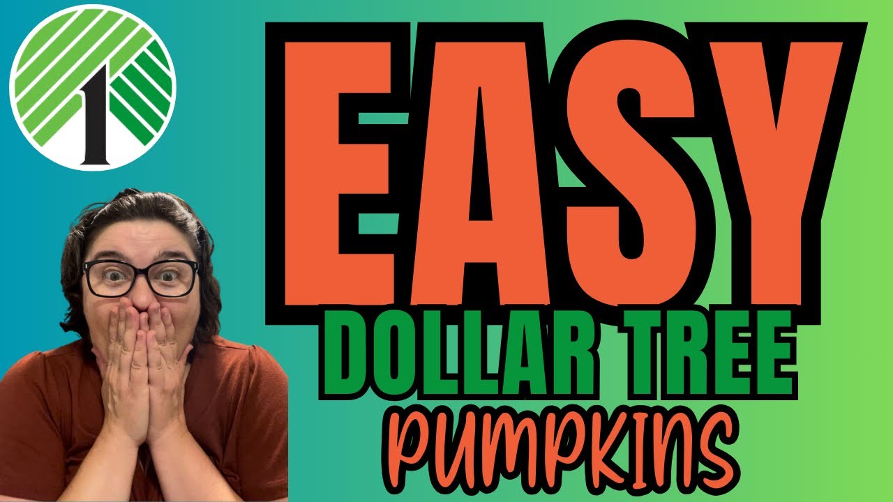 Let's make some Easy Dollar Tree Wood Block Pumpkins - YouTube
