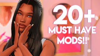 20+ MUST HAVE MODS for an Aesthetically Pleasing Game✨ (The Sims 4) 💗 Pink Ui, Reshade & Overrides