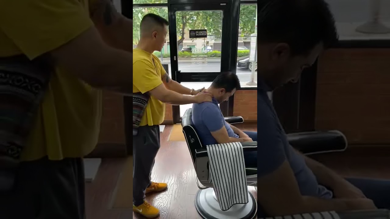 Энергетический массаж кресла в парикмахерской — Тао Чи Кай — Плати вперёд — ASMR