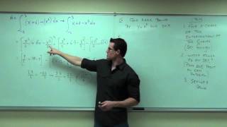 Calculus 1 Lecture 5.1:  Finding Area Between Two Curves