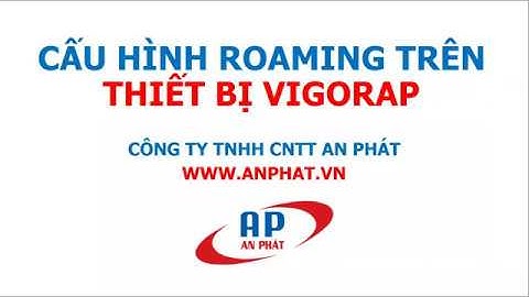 Hướng dẫn cấu hình Roaming cho thiết bị VigorAP #HD006