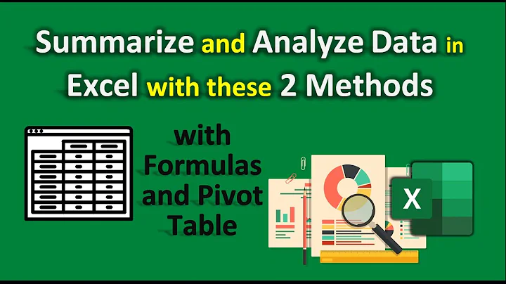 How to Summarize and Analyze data in Excel - 2 Methods | Summary Report in Excel