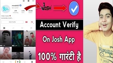 Josh app par account verify kaise kare | Verify Account on Josh App | #MDRkStudio