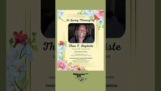 Theo C. Baptiste #bvi #obituaries #obituariesbvi #rip