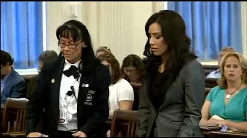 Alexis Wright speaking in court