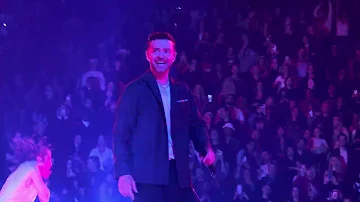 Justin Timberlake performs SexyBack on The Forget Tomorrow Tour in Vancouver on 4/29/24.