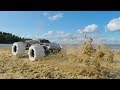 3D Printed Hydroplaning RC Car Tires - Driving on Sand!