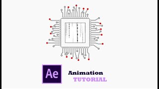 After Effect Tutorial : CPU Processor icon 2D Animation