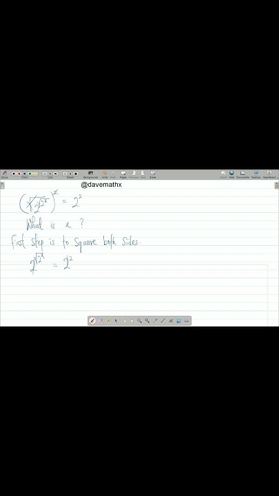 square-root-of-2-raised-to-power-2x-youtube