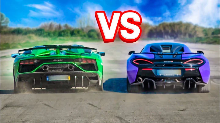 LAMBORGHINI AVENTADOR SVJ vs MCLAREN 570s 🔥DRAG RACE🔥