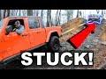 MODDED JEEP GLADIATOR Attempts To Save Dodge Power Wagon - MY RUBICON  BREAKS DOWN ON THE TRAIL