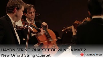 Haydn String Quartet Op.20 No.4 2nd mvt | New Orford String Quartet