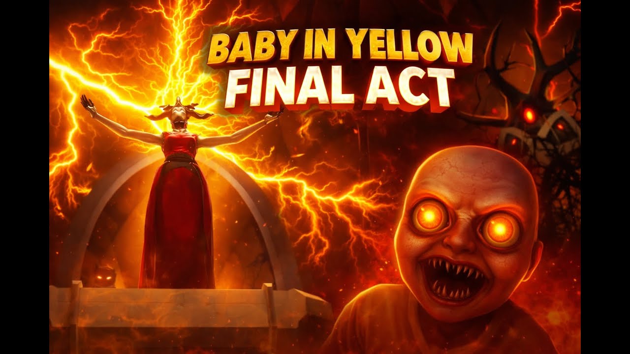 BABY IN YELLOW💛 – FULL GAMEPLAY PART-2💥 | All Acts & Secret Ending🫣☠️