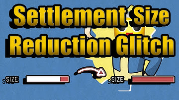Fallout 4 - Settlement Size REDUCTION GLITCH! (Fallout 4 gameplay and glitch)
