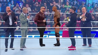 WWE 8 April 2024 Batista,Triple H \& Cody Rhodes vs Roman Reigns \& Rock, highlights | Review