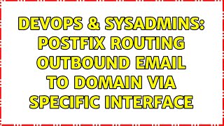 Famous DevOps & SysAdmins: postfix routing outbound email to domain via specific interface Wealth