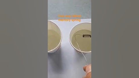 Two- way nitinol memory spring