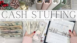 Cash Stuffing $653 | Cash Envelope System | Sinking Funds & Savings Challenges