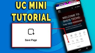 How To Save Pages on UC Mini Browser (Android Tutorial) screenshot 2