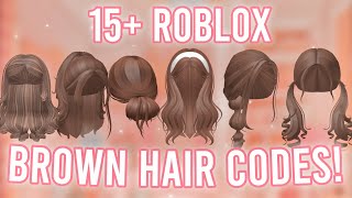 Aesthetic BROWN HAIR CODES! *WITH LINKS* | ROBLOX BLOXBURG BERRY AVENUE BROOKHAVEN