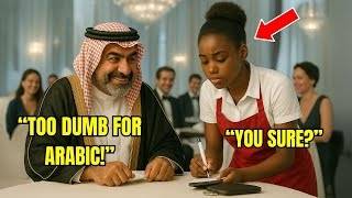 Billionaire Mocked Black Waitress in Arabic — Seconds Later, She Answered Back Fluently