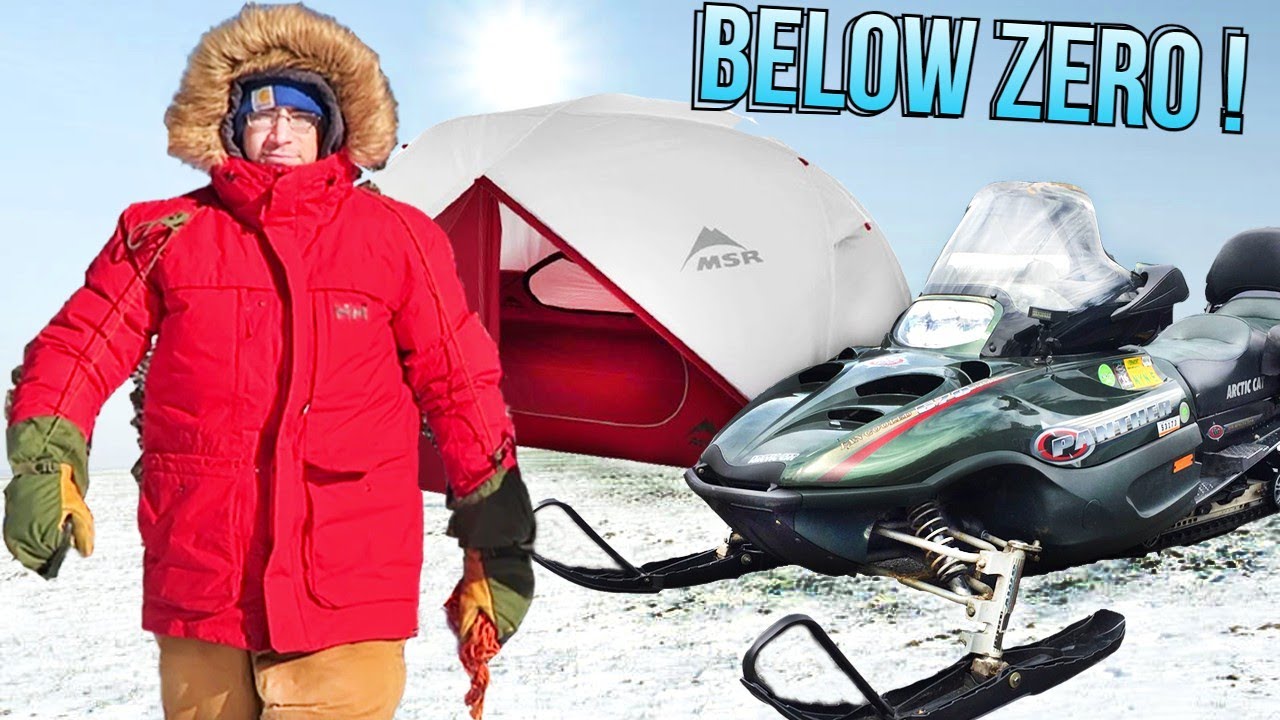 Extreme Snowmobile Camping!! (Ultimate Boondocking)